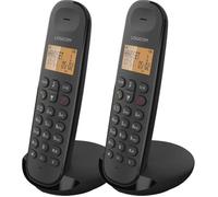 Téléphone fixe sans fil - LOGICOM - DECT ILOA 250 DUO - Noir - Sans répondeur