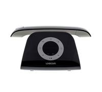 Logicom Téléphone fixe sans fil Retro 2 DECT Noir