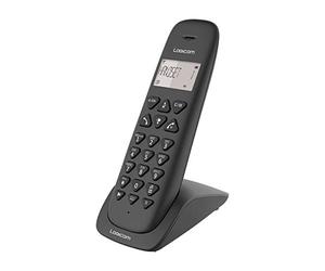 Téléphone fixe sans fil - WLAN fixe sans messagerie vocale - Solo - Téléphones analogiques et DECT - Logicom Ligne fixe sans fil Vega 150 noire