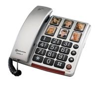 Téléphone fixe senior - AMPLICOMMS - Bigtel 40 Plus - Amplifié +40dB - Gros touches - Gris