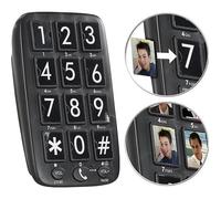 Téléphone fixe senior avec numérotation rapide et mains libres XLF-30 - SimValley - Noir