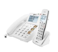 Téléphone Fixe Senior - GEEMARC - AmpliDECT Combi 295 - Répondeur 15 min - Sonnerie 80 dB - Blanc