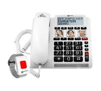 Téléphone Fixe Senior - GEEMARC - CL610 - Volume Réglable 40dB - Télécommande SOS - Écran LCD Rétro-éclairé