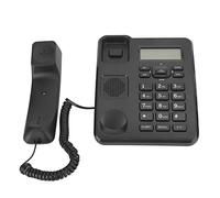 Téléphone Fixe, Téléphone Fixe Filaire à Domicile pour Bureau d'affaires, Prend en Charge Les Systèmes Dtmf et Fsk, Luminosité LCD Réglable sur 5 Niveaux, pour la Maison, Le Bureau