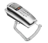 Téléphone Fixe, téléphone par câble Standard FSK/DTMF Téléphone supplémentaire pour la Maison (Argent)