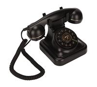 Téléphone Fixe Vintage, Bouton de Disque Rétro à L'ancienne, Téléphone Filaire Classique, Téléphone à Cadran Filaire Vintage des Années 1960, Classique pour Décor de Bureau à Domicile pour Personnes â