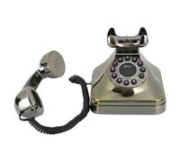 Téléphone fixe vintage Bronze antique Appel haute définition Grand bouton Câblage US/UK telephonie detachee