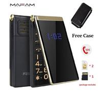 Téléphone grosses touches mobile sénior à clapet Double écran LCD 2,8 Pouces-Sonnerie volume fort-Double SIM-Batterie 5900 mAh-de