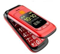 Téléphone grosses touches mobile sénior à clapet - Double écran LCD - Sonnerie et volume ultra fort - Bouton SOS Bi00085