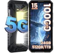 Telephone Incassable 5G OUKITEL WP58 Pro Android 15 24Go+512Go 6.7"" 10000mAh Smartphone Robuste 64MP Vision Nocturne GPS/NFC Noir