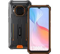 Téléphone Incassable Blackview BV6200 Pro, 12Go+128Go (Éxtension 1To), Batterie 13000mAh, 6.56'' HD +, ArcSoft® 13MP+8MP, IP68 MIL-STD-810H Smartphone Débloqué Étanche Android 13 Dual SIM, Orange