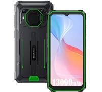 Téléphone Incassable Blackview BV6200 Pro, 12Go+128Go (Éxtension 1To), Batterie 13000mAh, 6.56'' HD +, ArcSoft® 13MP+8MP, IP68 MIL-STD-810H Smartphone Débloqué Étanche Android 13 Dual SIM, Vert