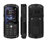 Téléphone Incassable Chantier Double SIM Portable Antichoc 2.4' IP68 Lampe Noir YONIS