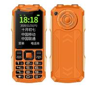 Téléphone Incassable Étanche Antichoc Batterie 4800mAh Dual SIM Écran 2.4 Pouces Orange YONIS