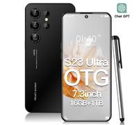 Téléphone intelligent S23Ultra Neuf 16+1TB 4G Véritable AI Smartphone Exportation Directe d'Usine Couleur Noir EU Règles de l'Union Européenne Non Supporté par l'Utilisation Nationale