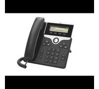Téléphone IP Cisco 7811 1 ligne écran LED 3.28" 384x106 pixels codecs G.711a G.722 G.729A iLBC noir argent