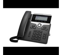 Téléphone IP Cisco 7821 2 lignes écran 3.5" 396x162 pixels combiné filaire noir argent codecs G.711a G.722 G.729