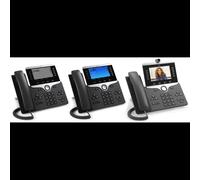 Téléphone IP Cisco 8811 écran LCD 800x480 pixels combiné filaire noir codecs G.711a G.722 G.729A SIP
