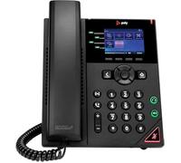 Poly téléphone de bureau IP VVX 250 OBi Edition 4 lignes SIP PoE conférence 3 voies noir