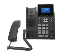Téléphone IP WiFi, Téléphones VoIP à Double Bande 2,4g 5G avec Affichage Couleur de 3,5 Pouces, Support 2 Lignes de Service, Téléphone Multimédia de Bureau Gigabit Ethernet pour