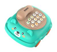 Téléphone Jouet - Jeux éducatifs interactifs d'apprentissage, téléphone Jouet avec Roues à Pousser, pour Apprentissage et Divertissement à la Maison, crèche et Utilisation Quotidienne des