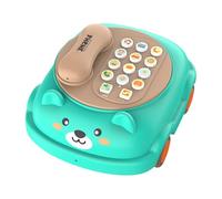 Téléphone Jouet - Jeux éducatifs interactifs d'apprentissage - Téléphone Jouet avec Son pour Tirer et discuter, pour Maison, crèche, Cadeau d'anniversaire, Noël