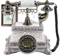 Téléphone, matériau en résine, dimensions 24x27x16,5 cm, poids net 2,95 kg, fonction de recomposition du numéro, mode mains libres