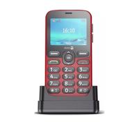Téléphone portable basique Doro 1880 2,4" 4G Micro SIM Rouge