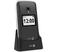 DORO 2424GS - Téléphone portable, à clapet, dédié senior, graphite-argent