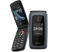 Téléphone mobile Gigaset GL7 - Clapet 4G, Bluetooth, Bouton SOS, Noir