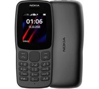 Téléphone mobile NOKIA 106 basique/senior noir - écran VGA 1,8"" - 2G - double SIM - radio FM
