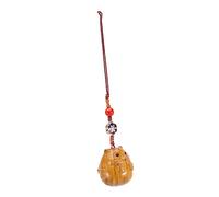 Téléphone mobile Pendant Hamster Keychain Sac Charme Décoration de clés esthétiques mignons pour l'artisanat du bois de santal pour les accessoires téléphoniques