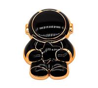 Téléphone Mobile Stent décoration Non glissée Robuste Charmant caricaturé 3D Astronaut Phone Grip TOK Compatible avec LAVERSE TV Noir