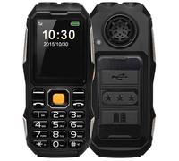Téléphone Mobile Tout Terrain 2.4 Pouces Dual Sim Antichoc Waterproof IP67 Noir YONIS