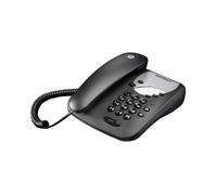 Motorola Téléphone fixe CT1 – Filaire analogique, Double SIM, Fonction sourdine – Noir