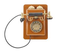 Téléphone Mural Rotatif Rétro, Modèle Décoratif en Fer, Photo | Décor Domestique, Finition Antique Authentique, Léger et Facile à Placer une Pièce