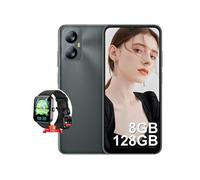 Smartphone Blackview Téléphone portable 4G A52 Pro 6,517 8Go+128Go 5180mAh 13MP Android 13 Noir avec Montre Connectée Blackview R30(Noir)