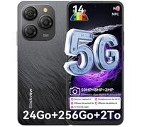 Téléphone Portable 5G Blackview Shark 9 NFC (8+16)Go RAM 256Go ROM Android 14 6.67"" 50MP 5000mAh Dual SIM - Noir