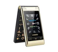 Téléphone portable à clapet avec écran pour touristes version globale cadran de vitesse du matin appel SOS lampe de poche radio FM B