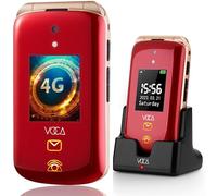 Téléphone portable à clapet VOCA V543 4G à grosses touches pour seniors, volume sonore élevé, station de charge, facile à utiliser, téléphone basique pour seniors, adapté aux personnes âgées