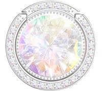 Téléphone Portable Bague de Support, Support de Bague, Prise en Main Béquille pour Support Voiture Silver B