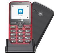 Téléphone portable basique Doro 1880 2,4" 4G Micro SIM Rouge