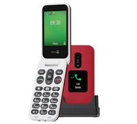 Téléphone portable basique Doro Leva E30 2,8” 4G Nano SIM Rouge