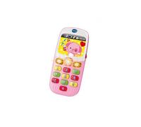 Telephone portable bebe bilingue francais / anglais, Rose - Baby Smartphone Educatif - Sons et Lumieres - Set Jouet musical + carte