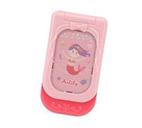 Téléphone Portable bébé, Simulation de Musique éducative Jouet Mobile pour l'illumination Flip Couvercle Rotation d'anglais Apprentissage (PINK)