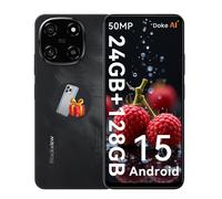 Téléphone Portable Blackview Color 6 24Go+128Go/2To Smartphone,6.67"" HD+IPS,50MP+13MP,5000mAh Android 15 Dual SIM 4G,GPS-Noir