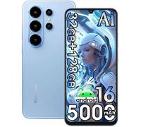 Telephone Portable Blackview WAVE 10,Android 16 Smartphone Pas Cher,6.88"" HD+,32Go+128Go(2To Externe),4G IA Débloqué,32MP+13MP,Bleu