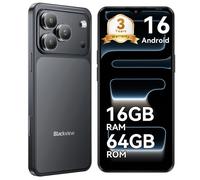 Téléphone Portable Blackview Wave 7C,Android 16 Smartphones Pas Cher,16Go+64Go,6.56"",32MP+13MP,5000mAh,4G Dual SIM,WiFi 5,Face ID