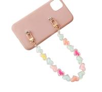 téléphone portable, bracelet de chaîne de téléphone portable,Canno de téléphone avec perles acrylique - de sac à dos créatif, équipement extérieur élégant pour le vélo, prise de vue