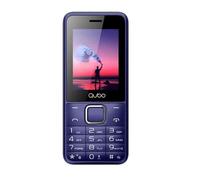 Téléphone portable classique QUBO X-229, 2,44 pouces, Double SIM, 2G, Bleu